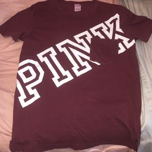 Victoria Secret PINK Maroon/Plum Shirt